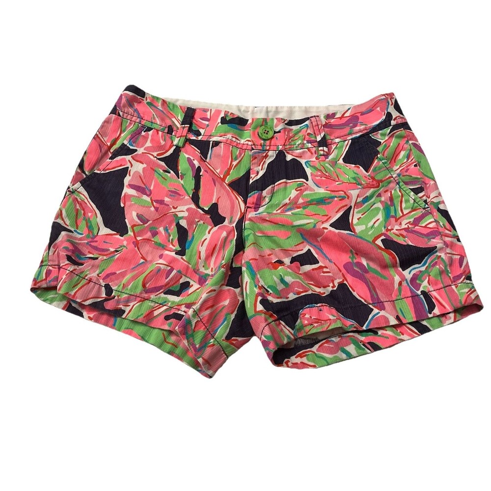 Lilly Pulitzer Women Callahan Cotton Shorts In The Vias Multicolor Size 2